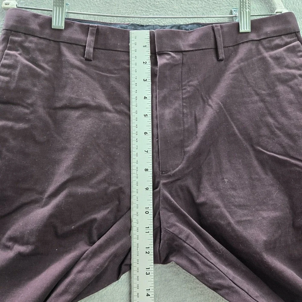 Banana Republic Men Pants 33x30 Purple‎ Chino Straight Mid Rise